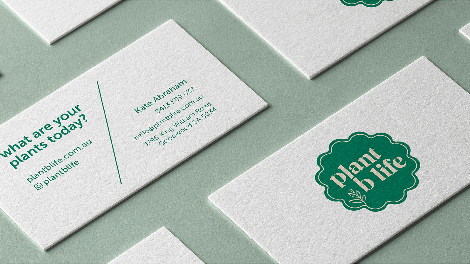 Plant B Life Business Card Design